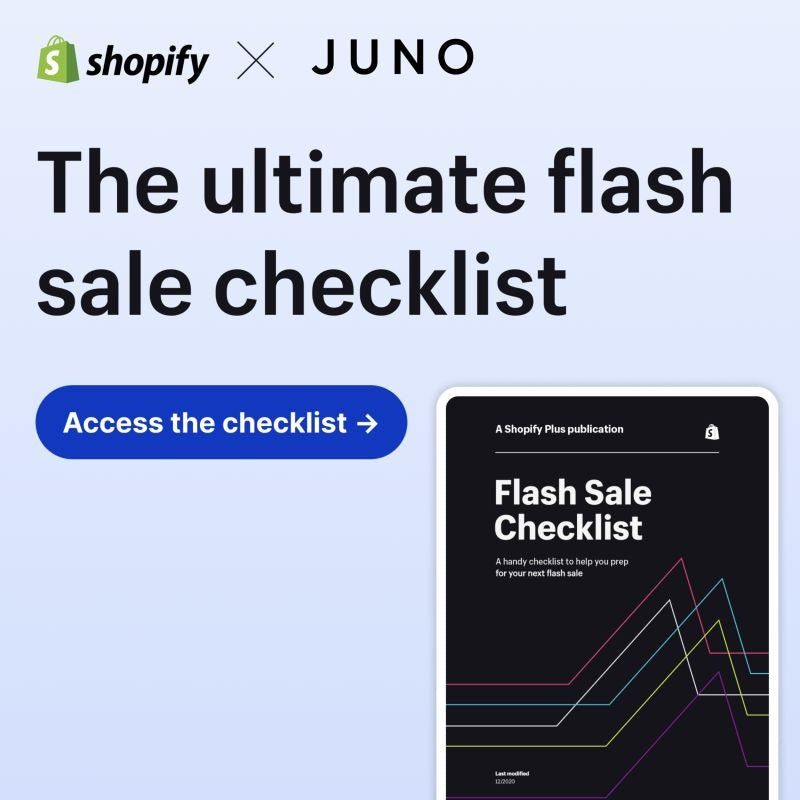 Flash Sale Checklist by Shopify Plus